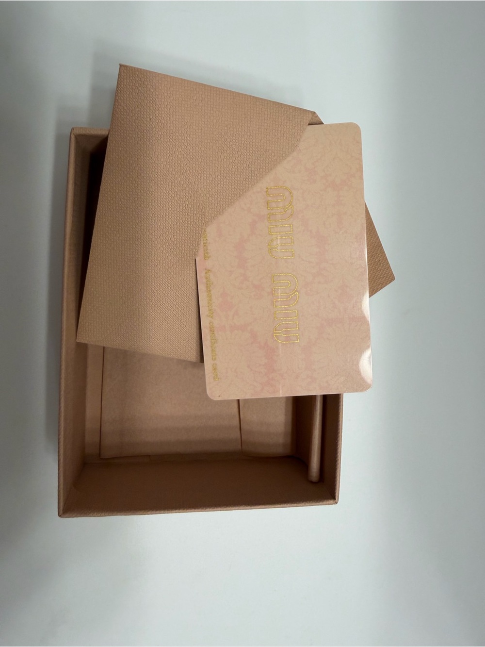 EUC- MIU MIU MADRAS LEATHER TRIFOLD WALLET- WOTH BOX AND COA CARD AND TAG 🦋🌸 - Picture 14 of 15